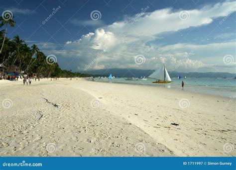 White Beach Boracay Island Philippines Stock Image Image Of Tourist