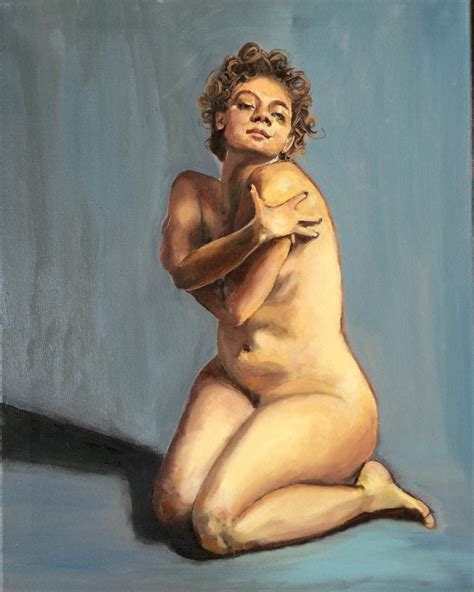 Nude Canvas Black Blonde Pussy