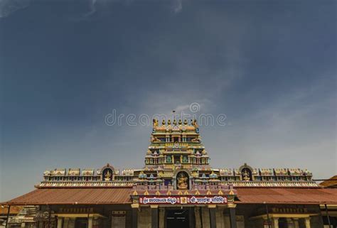 Srirangam Famous Temple In Tiruchirappalli India Aerial Drone View