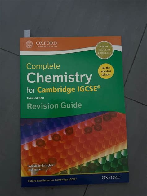 Complete Chemistry For Cambridge Igcse Revision Guide Hobbies Toys