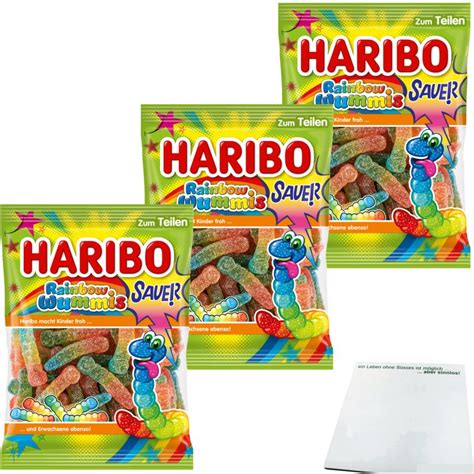 Haribo Rainbow Wummis Sauer Fruchtgummi Er Pack X G Beutel Us