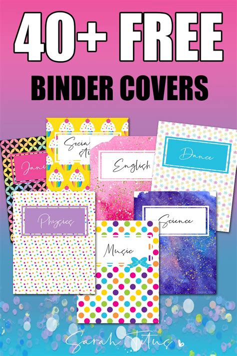 Printable Binder Covers Free