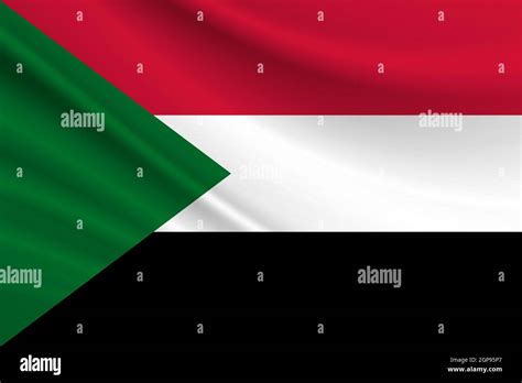 bandera de sudán textura de la tela de la bandera de sudán fotografía de stock alamy