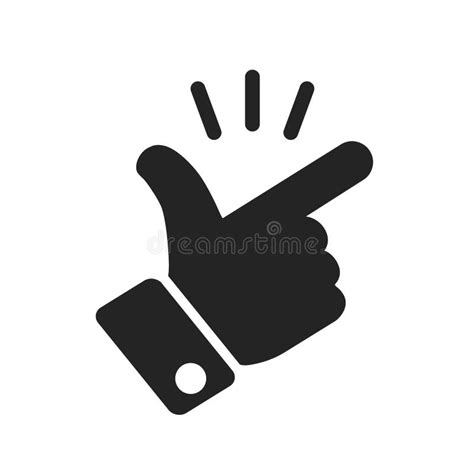 Its Simple Finger Snap Icon In Flat Style Easy Icon Finger