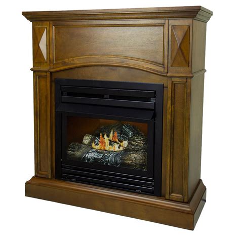 Ventless Natural Gas Fireplace 20000 Btu 36 In Dual Burner Corner