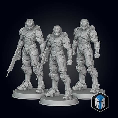 halo infinite master chief figurine pose 1 3d model 3d printable cgtrader