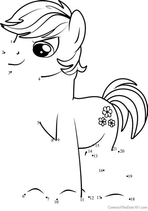 Double Diamond My Little Pony Dot To Dot Printable Worksheet Connect