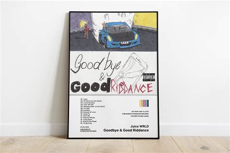 Goodbye And Good Riddance Juicewrld Clean Album Poster Etsy