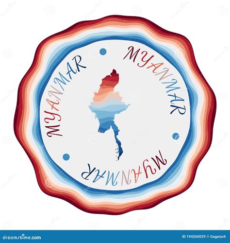 Myanmar Badge Stock Vector Illustration Of Logo Democracy 194260029
