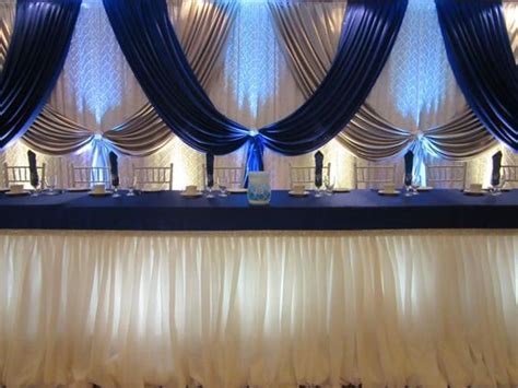 10ft X 20ft Royal Blue With Silver Wedding Backdrop Stage Etsy