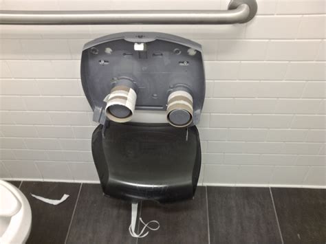 Empty Toilet Paper Dispensers
