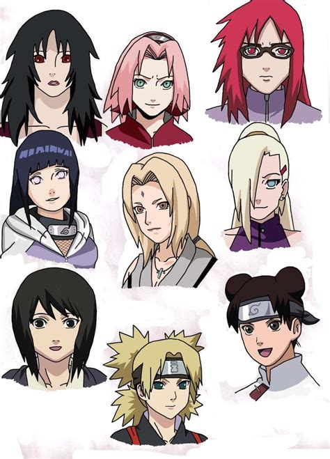 Naruto Characters 3 Coloured By Gaara240497 On Deviantart