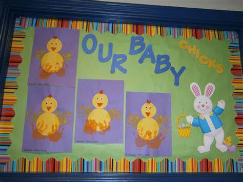 Baby chick bulletin board | Baby room display boards, Infant bulletin