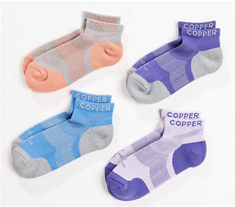 Today Only Tommie Copper Womens 4 Pack Compression Ankle Infrared