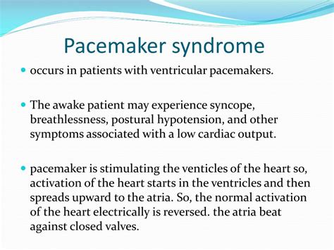 Ppt Anesthetic Considerations For Patient With Pacemaker Powerpoint