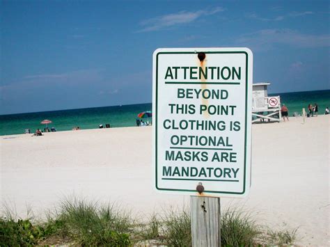 Nude Beaches Now Require Visitors To Wear Masks