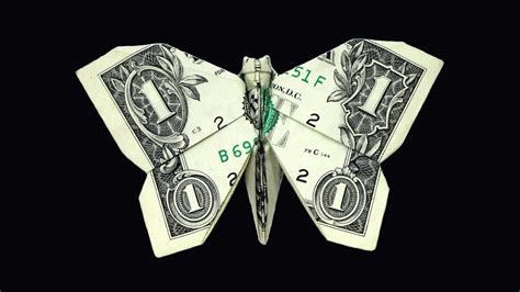 Origami Dollar Bill Butterfly Won Park Youtube