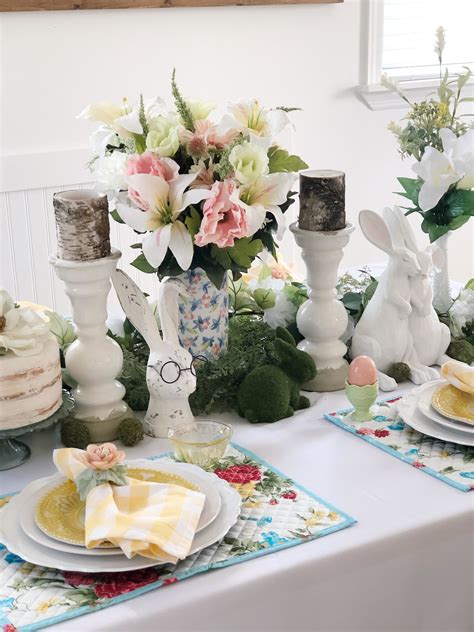 How To Create A Beautiful Easter Tablescape The Curated Farmhouse