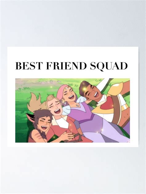 Best Friend Squad Poster For Sale By Milliemichelle Redbubble