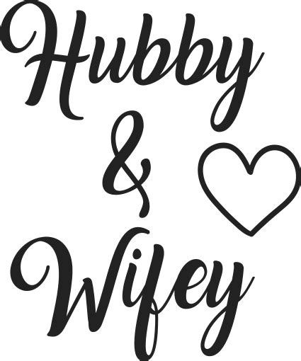 Hubby And Wifey Husband And Wife Bridal Stickers Tenstickers
