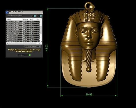 pharaonic king tut 3d model 3d printable cgtrader