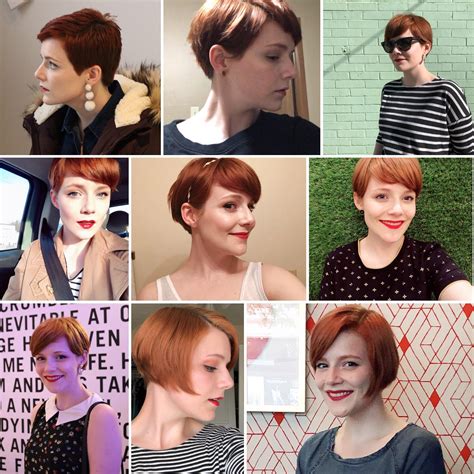 Transition Hairstyles For Growing Out Short Hair How To Grow Out Your Hair Celebs Growing Out