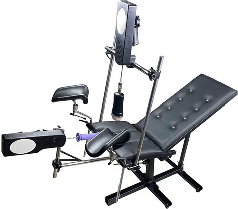 Fredorch Bdsm Sex Chair Bench With 2 Sex Machine Restraint Easy Snap Straps Thick