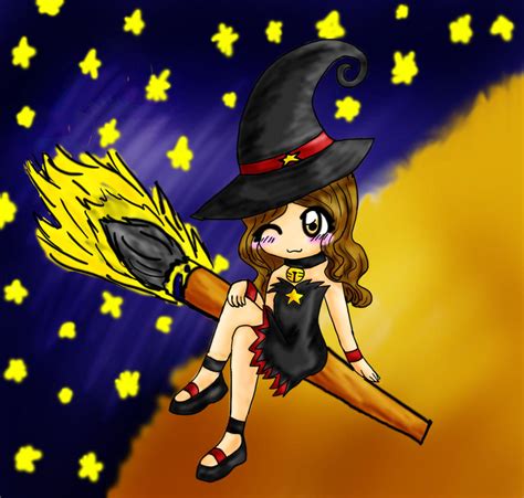 Witch Chibi Finished By Glorichic On Deviantart