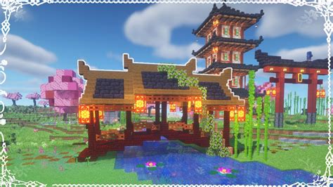 Japanese Bridge Tutorial I Minecraft 120 Tutorial I Re Make 🌉 Youtube