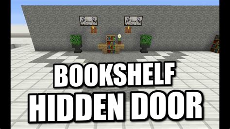 Minecraft Bookshelf Secret Door House People
