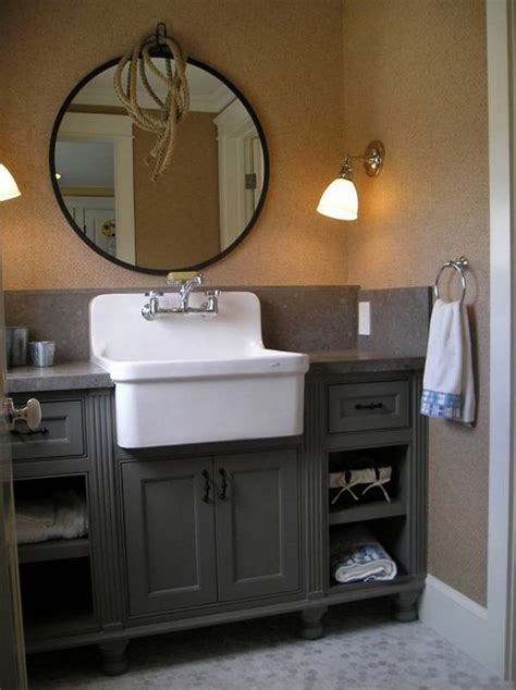Most sinks are over mount, which means the sit on top of the counter, or under mount, which means they sit underneath. Furniture , Classic Antique Bathroom Vanity : Antique ...