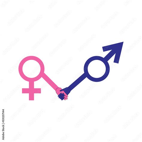 Consensual Agreement And Consent Between Sex And Gender Symbol Of Male And Female Woman And Man
