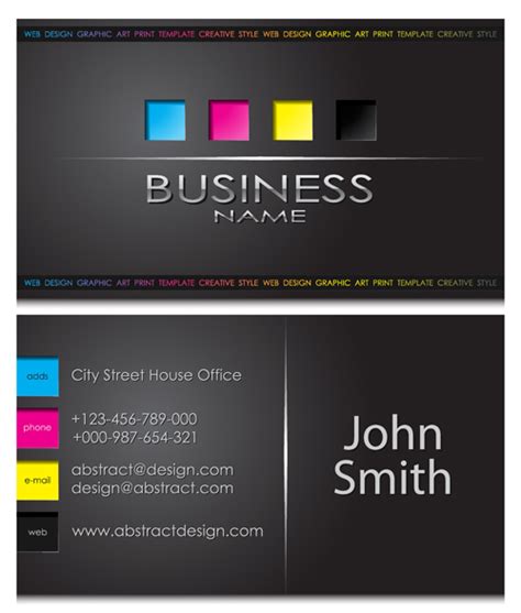 Computer printer that can do duplex printing. Modern business cards front and back template vector 05 ...
