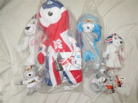 London 2012 Olympic Games Official Mascots ~ Plush Soft Toys X7 Wenlock