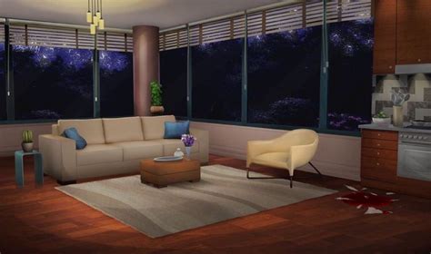 Anime Backgrounds Living Room Night 45 583 Anime