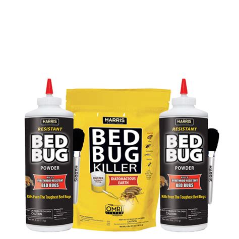 Bed Bug Killer Kit Powder Pack For 3 4 Rooms Pf Harris