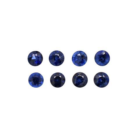 Gemstones Blue Sapphire Round 3mm Approximately 1 Carat 100 Round