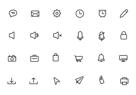 90 Daily Essential Icons Graphicsfuel