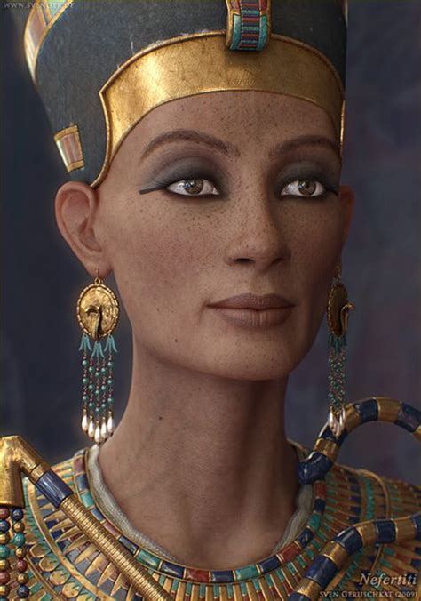 The Nefertiti Bust The Nefertiti Bust Is A 3300 Year Old Painted