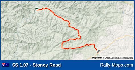 Ss 107 Stoney Road Stage Map Akademos Rally 1979 Arc 🌍 Rally