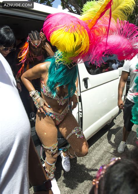 Rihanna Sexy At The Carnival In Barbados Aznude