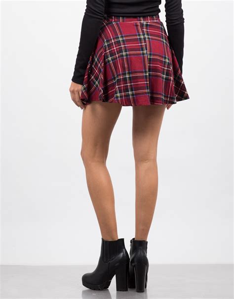 School Girl Skirt Red Skirt Checkered Skirt 2020ave