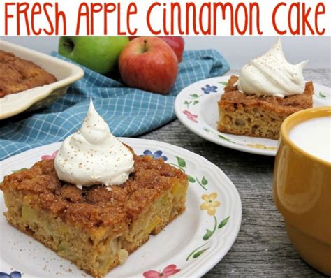 Fresh Apple Cinnamon Cake Recipe Mothers Home