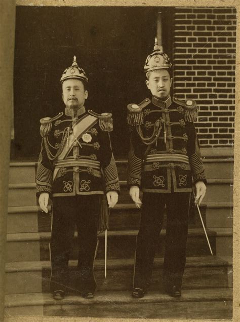 His story is told through a multimedia approach. King Kojong and King Sunjong | Collection: Willard ...