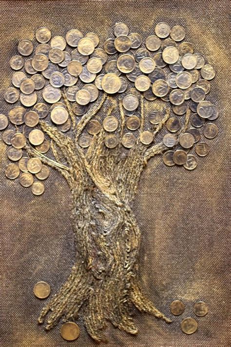 Coin Tree Art Kaleidoscope