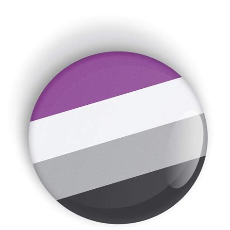 Asexual Pride Flag Pin Badge Button Or Fridge Magnet Lgbt Lgbtq Lgbtqi