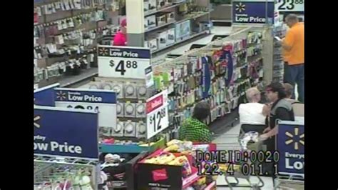 Surveillance Video Allegedly Shows Walmart Manager Shoplifting Items From Another Store Youtube
