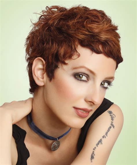 The pixie haircuts are all about the right attitude and looking smart with the perfect dosage of elegance, grace, and style in the most modern style trends. Layered Auburn Brunette Pixie Cut