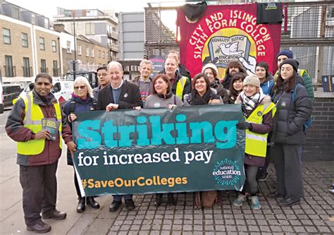 Staff At Angel College Go On Strike In Pay Row Islington Tribune