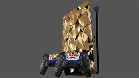 Sony Playstation 5 Golden Rock Edition Made Of 20 Kgs 18 Karat Gold